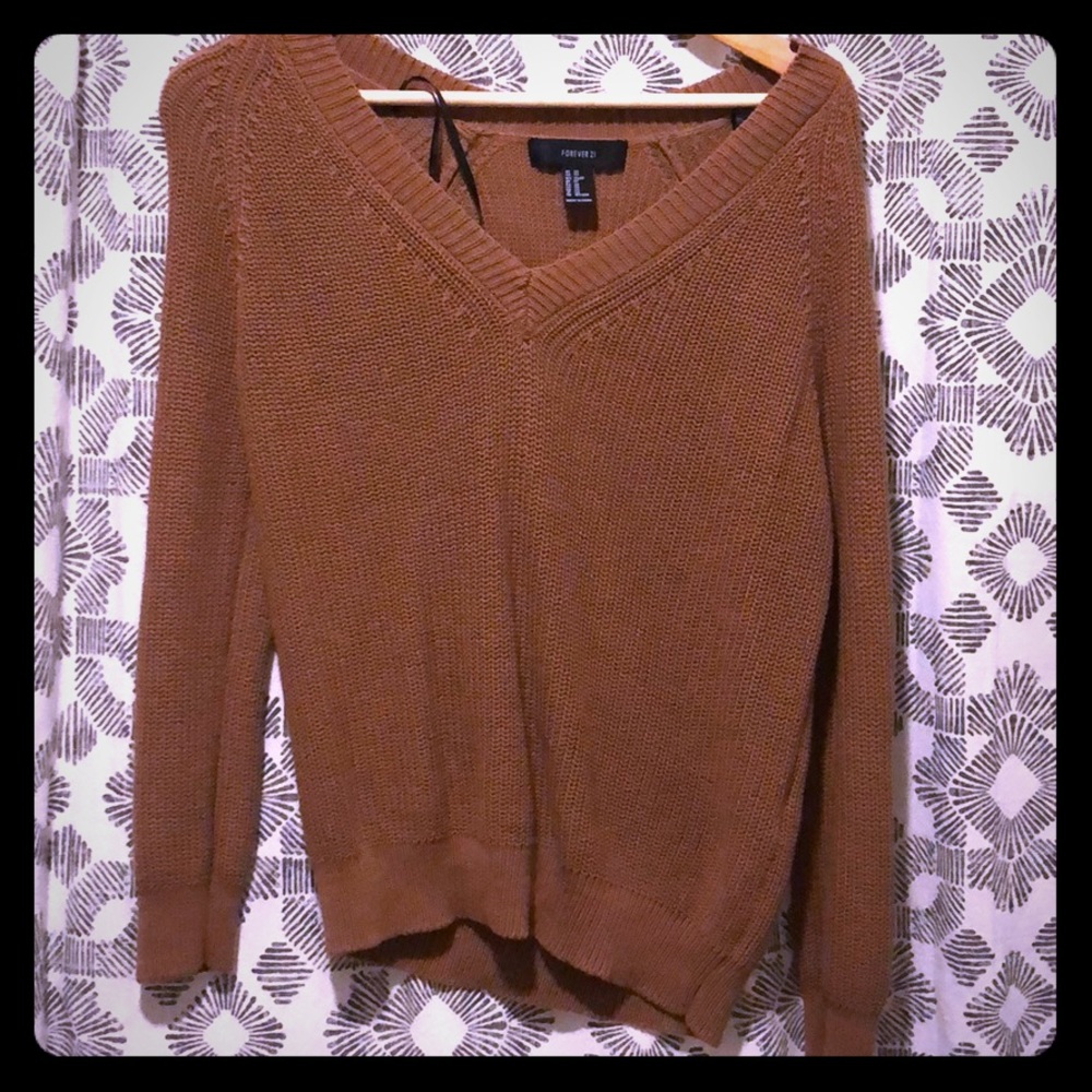 Brown forever 21 sweater